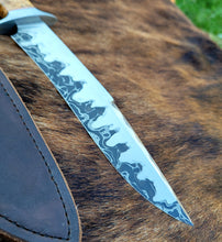 Stainless San Mai Ball Bearing Damascus Core Bowie Knife Raffle