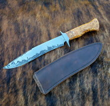 Stainless San Mai Ball Bearing Damascus Core Bowie Knife Raffle