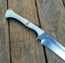 Handmade Double Handed Kukri Short Sword in 80CRV2 or CPM3V with G10 and Micarta Handle - 8 to 10 Week Lead Time