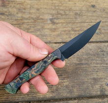 Tactical Bird and Trout EDC Hunting Knife Handmade in CPM Magnacut, Burl Micarta Scales - Made to Order - 8 to 10 Week Lead Time