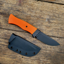Hunting, EDC, Bushcraft Knife - Handmade in CPM Magnacut with Hunters Orange G10 Handle - Made to Order - 8 to 10 Week Lead Time