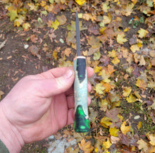 Sloyd Knife for Wood Carving, Bushcraft, EDC Handmade in CPM3V with Dyed Maple Burl and Resin Handle - No Lead Time - Available to Ship