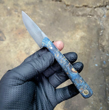 Paring Knife - Handmade Kitchen Knife in 1095 with a Clay Hamon, Maple Burl Handle - No Lead Time - Available to Ship