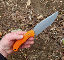 Handmade Drop Point Bushcraft, EDC Knife in CPM3V with Full Tang, Includes Black Kydex Sheath - AVAILABLE - No Lead Time