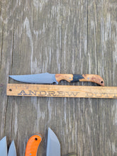Clip Point Handmade Bushcraft, Hunting, EDC Knife in 80CRV2 with Maple Burl and Resin Scales - AVAILABLE - No Lead Time
