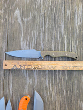 Handmade Bushcraft, Hunting, EDC Knife in 80CRV2 with OD Green Micarta Scales - AVAILABLE - No Lead Time