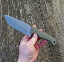 Handmade Drop Point Bushcraft, EDC Knife in CPM3V "Lone Wanderer" Includes Black Kydex Sheath - AVAILABLE - No Lead Time