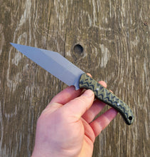 Handmade Tactical, EDC, Bushcraft Seax Knife in AEB-L with G10 Scales - Available - No Lead Time