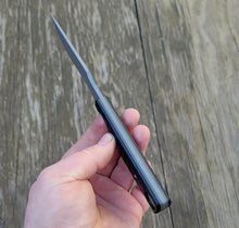 Handmade Big Belly Bushcraft, Hunting, EDC Knife in 80CRV2 with Black G10 Scales - AVAILABLE - No Lead Time