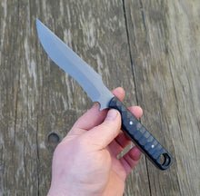 Handmade Big Belly Bushcraft, Hunting, EDC Knife in 80CRV2 with Black G10 Scales - AVAILABLE - No Lead Time