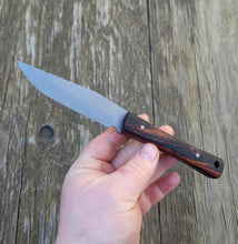 Handmade Bushcraft, Hunting, EDC Seax Knife in 80CRV2 with Desert Ironwood Scales - AVAILABLE - No Lead Time