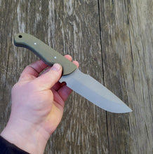 Handmade Drop Point Bushcraft, EDC Knife in CPM3V "Lone Wanderer" Includes Black Kydex Sheath - AVAILABLE - No Lead Time