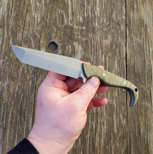 Handmade Tactical EDC Tanto Knife in CPM 3V with OD Green G10 Scales - Available - No Lead Time