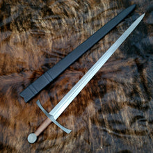 Custom Handforged Type XIV arming Sword in 5160 with Copper Wire Wrapped handle on Wood Core Scabbard - Short Sword - 8 to 10 Week Lead Time