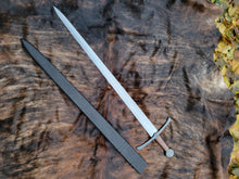 Custom Handforged Type XIV arming Sword in 5160 with Copper Wire Wrapped handle on Wood Core Scabbard - Short Sword - 8 to 10 Week Lead Time