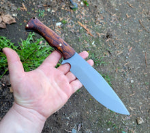 Big Belly Camp Knife Handmade in 80CRV2 with Desert Ironwood Scales - AVAILABLE - No Lead Time