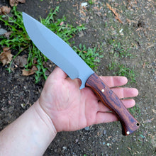 Big Belly Camp Knife Handmade in 80CRV2 with Desert Ironwood Scales - AVAILABLE - No Lead Time