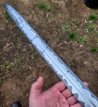 Handmade Short Sword Forged in Damascus Core Stainless San Mai - No Lead Time - Available to Ship
