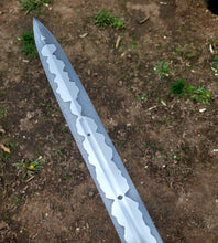 Handmade Short Sword Forged in Damascus Core Stainless San Mai - No Lead Time - Available to Ship