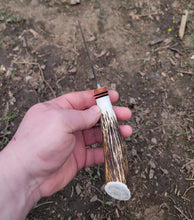 Handmade Bushcraft, EDC, Mini Bowie Knife in CPM Magnacut Includes Black Kydex Sheath - AVAILABLE - No Lead Time