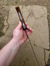 Handmade Chopper Knife - Handforged in 52100 Core San Mai with Dyed Maple Burl Handle - No Lead Time - Available to Ship