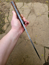Handmade Chopper Knife - Handforged in 52100 Core San Mai with Dyed Maple Burl Handle - No Lead Time - Available to Ship