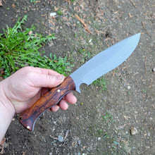 Big Belly Camp Knife Handmade in 80CRV2 with Desert Ironwood Scales - AVAILABLE - No Lead Time