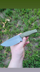 AVAILABLE - Handmade Hunting Knife in CPM3V, Bushcraft, Skinning, EDC.