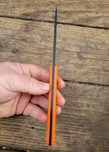Bird and Trout EDC Knife - Handmade in CPM Magnacut with Hunters Orange G1 Handle, Cerakote finish