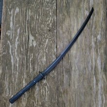 Handforged Tactical Katana in CPM3V or 5160 Handmade Sword with Mild Steel Habaki and Tsuba - Black Kydex Scabbard - 8 to 10 Week Lead Time