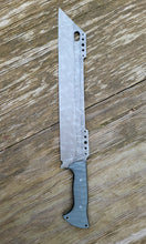 Chopper Cleaver Knife "FreightTrain" - Handmade in CPM Cru Wear with G10 Handle - Acid Washed Finish- No Lead Time - Available to Ship