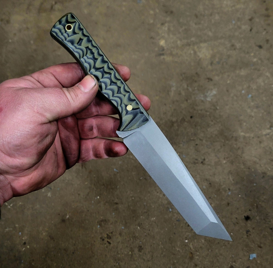 AVAILABLE - Handmade Tactical Themed Tanto in CPM3V