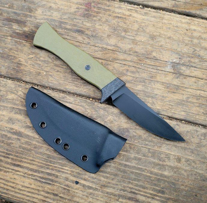 Tactical Mini Bowie Knife - Handmade in CPM Magnacut with G10 Handle, Cerakote finish