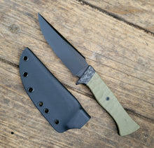 Tactical Drop Point Mini Bowie Knife - Handmade in CPM3V with G10 Handle, Cerakote finish