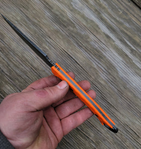 Handmade Tactical Clip Point Ring Handle Knife in 80CRV2 with G10 Scales - No Lead Time - Available to Ship