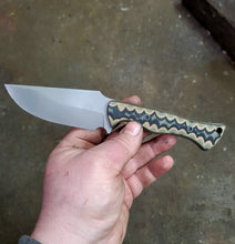 Tactical EDC Knife - Handmade in CPM Magnacut with G10 Handle, Blasted Finish