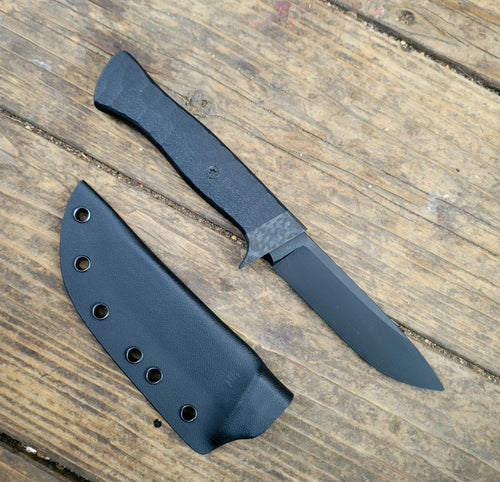 Drop Point Tactical Hidden Tang Knife - Handmade in CPM Magnacut with G10 Handle, Cerakote finish