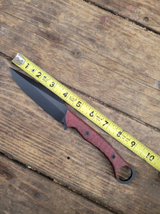 Spear Point Tactical Knife - Handmade in CPM3V with  Micarta Handle, Cerakote finish