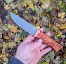 EDC Knife - Handmade in CPM Magnacut with Curly Maple Handle - Made to Order - 8 to 10 Week Lead Time