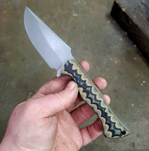 Tactical EDC Knife - Handmade in CPM Magnacut with G10 Handle, Blasted Finish