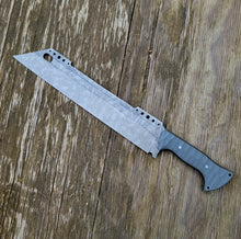 Chopper Cleaver Knife "FreightTrain" - Handmade in CPM Cru Wear with G10 Handle - Acid Washed Finish- No Lead Time - Available to Ship