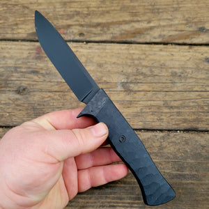 Drop Point Tactical Hidden Tang Knife - Handmade in CPM Magnacut with G10 Handle, Cerakote finish