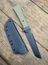 Tactical Tanto Hidden Tang Knife - Handmade in CPM Magnacut with G10 Handle, Cerakote finish