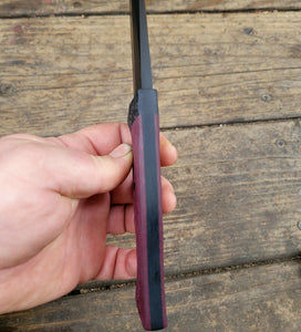 Drop Point Tactical Knife - Handmade in CPM3V with Micarta Scales, Cerakote finish
