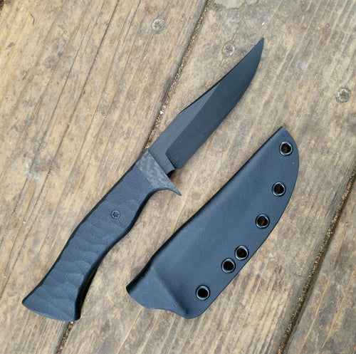 Clip Point Tactical Mini Bowie Knife - Handmade in CPM Magnacut with G10 Handle, Cerakote finish