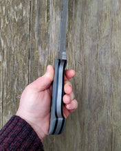 Chopper Cleaver Knife "FreightTrain" - Handmade in CPM Cru Wear with G10 Handle - Acid Washed Finish- No Lead Time - Available to Ship