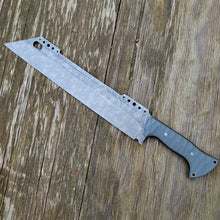 Chopper Cleaver Knife "FreightTrain" - Handmade in CPM Cru Wear with G10 Handle - Acid Washed Finish- No Lead Time - Available to Ship