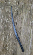 Handforged Tactical Katana in CPM3V or 5160 Handmade Sword with Mild Steel Habaki and Tsuba - Black Kydex Scabbard - 8 to 10 Week Lead Time