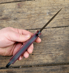 Spear Point Tactical Knife - Handmade in CPM3V with  Micarta Handle, Cerakote finish