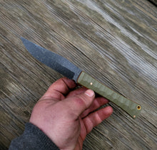 Handmade Tactical Coffin Handle Seax Knife in 80CRV2 with G10 Scales - No Lead Time - Available to Ship
